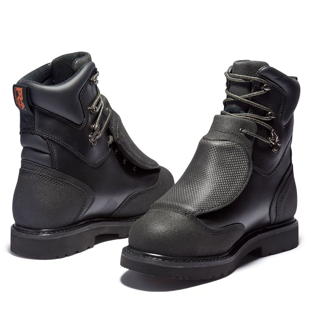 Botas de Trabajo Timberland Hombre Pro® Met Guard 8\" Steel Toe Negras - Chile GOF-289756